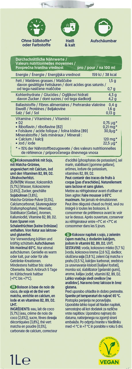 Alpro Matcha Kokos (mood x 1.0 l)