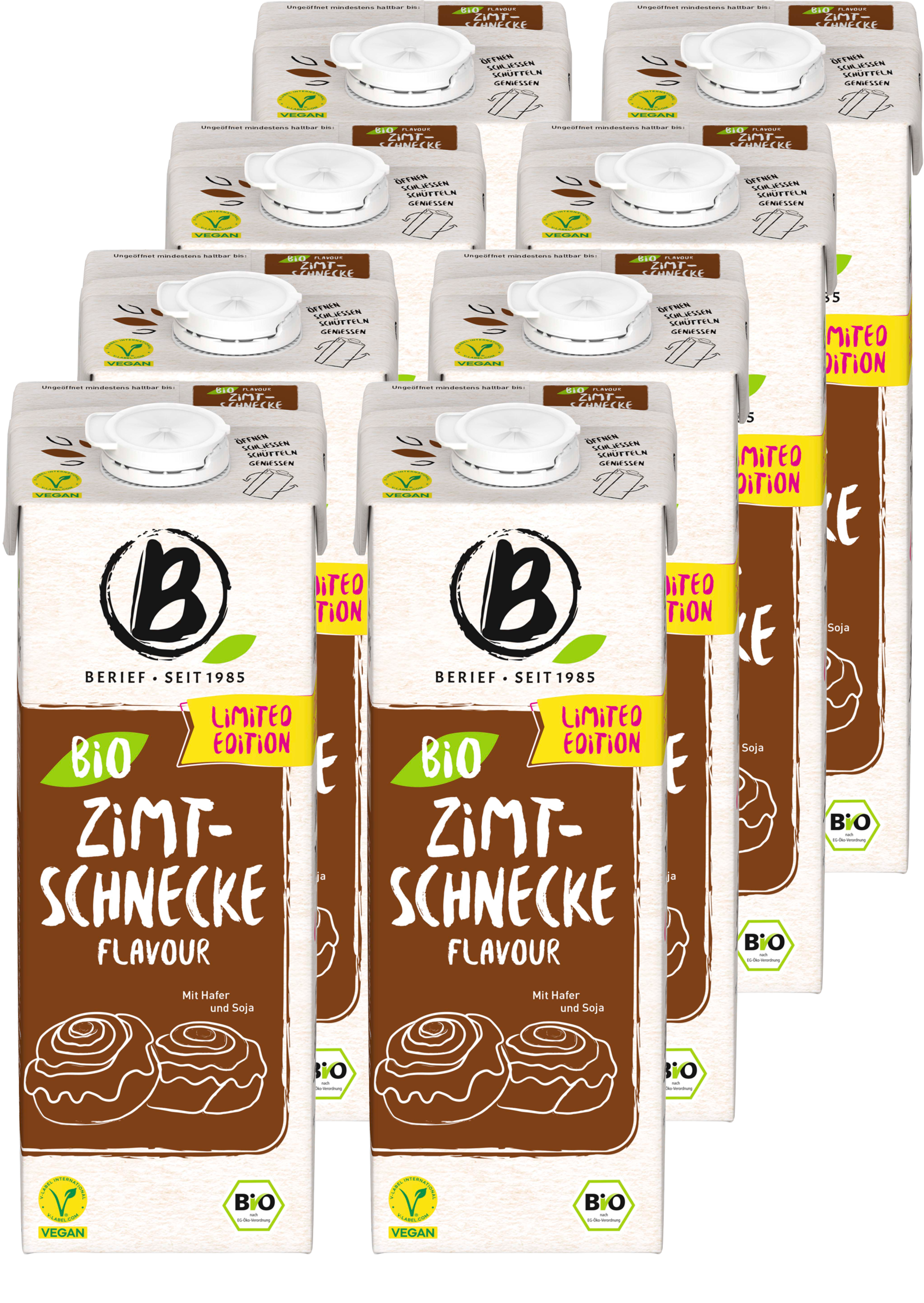 Berief Bio Zimtschnecke-Drink Limited Edition (8 x 1.0 l)