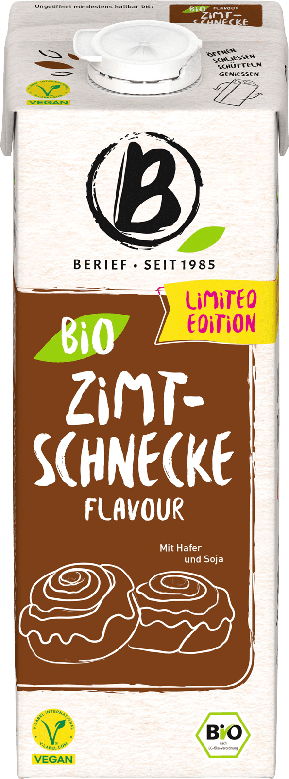 Berief Bio Zimtschnecke-Drink Limited Edition (1 x 1.0 l)
