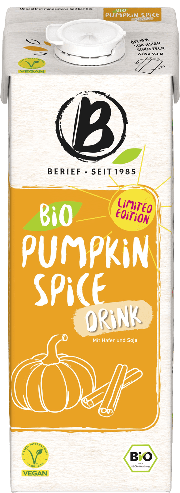 Berief Bio Pumpkin Spice-Drink Limited Edition (1 x 1.0 l)