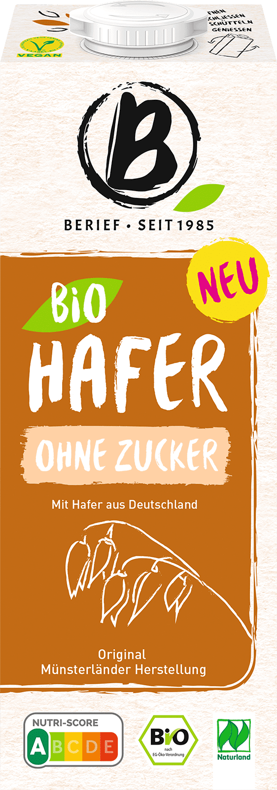 Berief Bio Hafer ohne Zucker (1 x 1.0 l)