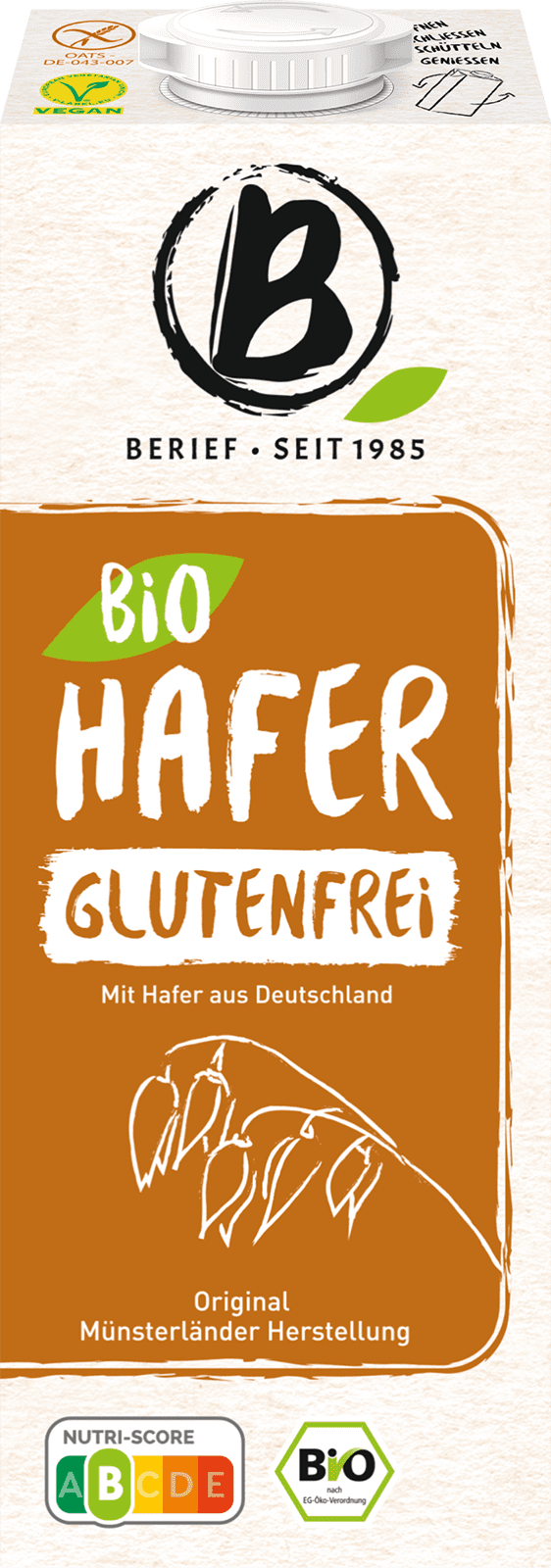 Berief Bio Hafer glutenfrei (1 x 1.0 l)