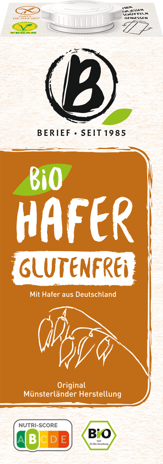 Berief Bio Hafer glutenfrei Berief Bio Hafer glutenfrei (1 x 1.0 l)