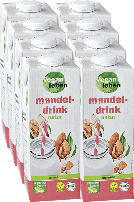 Vegan Leben Bio Mandeldrink natur Vegan Leben Bio Mandeldrink natur (8 x 1.0 l)
