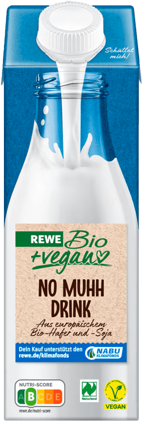 REWE Bio + vegan No Muhh Haferdrink (1 x 1.0 l)