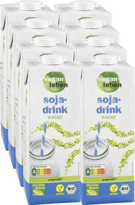 Vegan Leben Bio Sojadrink natur Vegan Leben Bio Sojadrink natur (8 x 1.0 l)