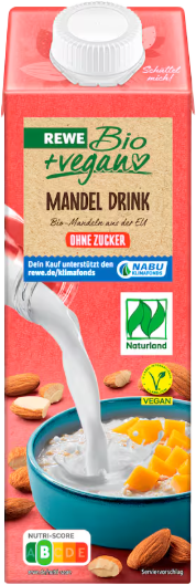 REWE Bio + vegan Mandel Drink Natur (1 x 1.0 l)