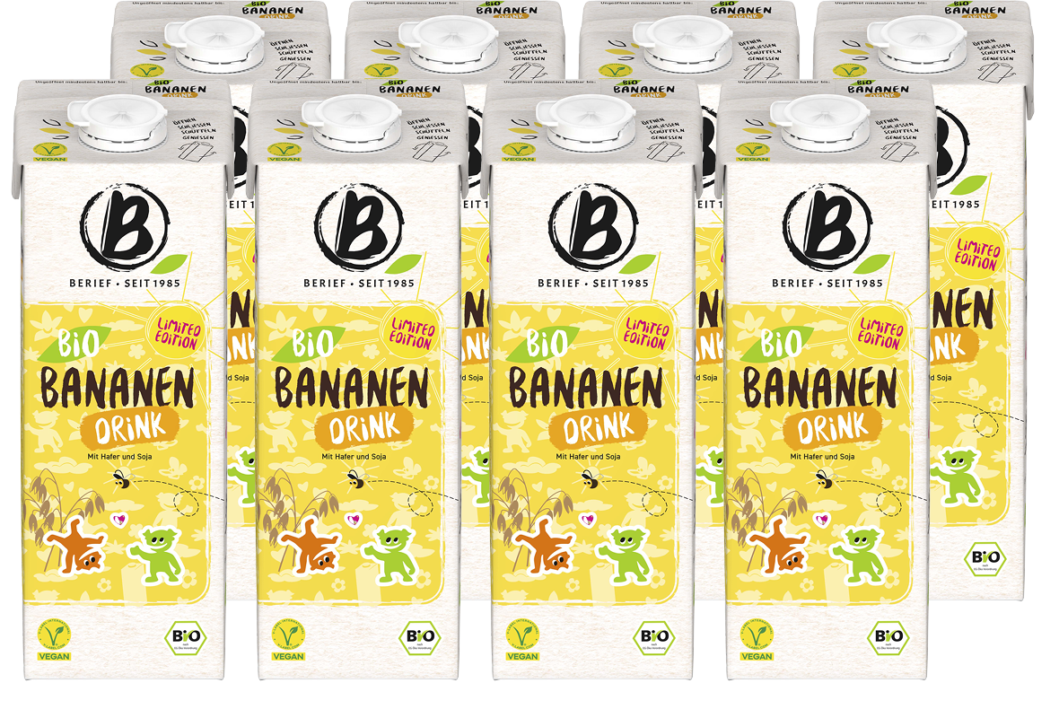 Berief Bio Banane-Drink Limited Edition (8 x 1.0 l)