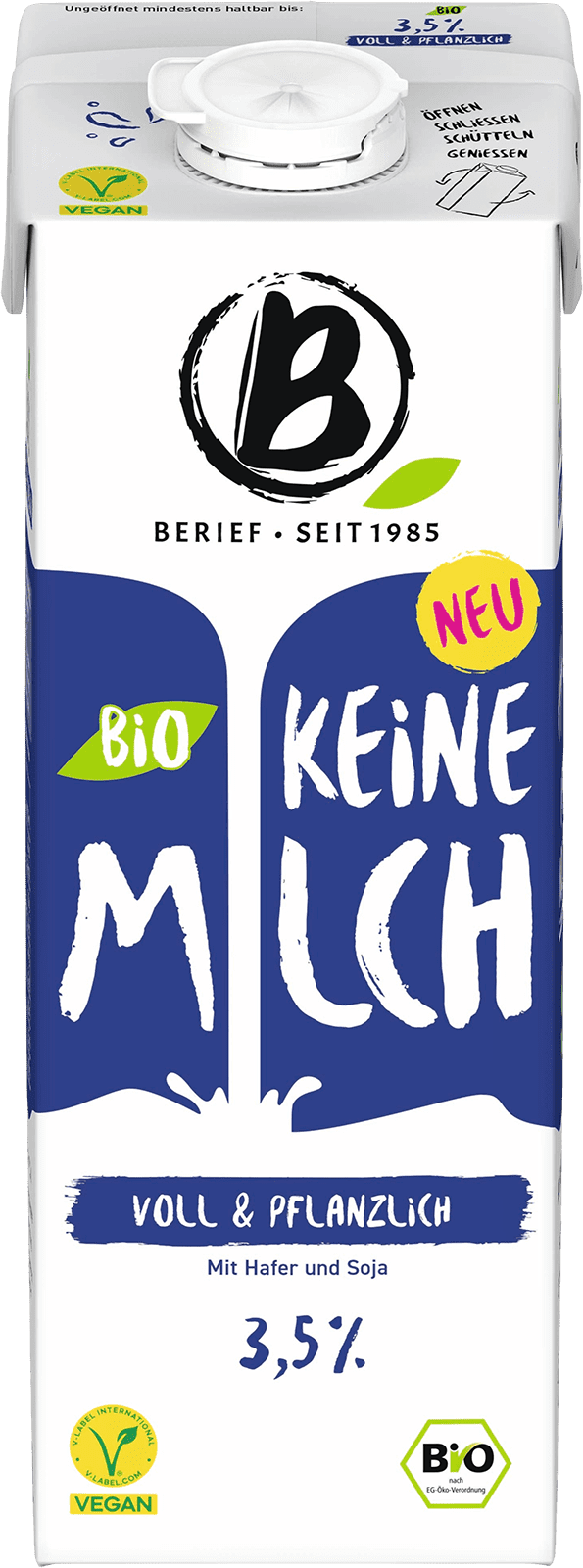 Berief Bio keine M*lch 3,5% voll & pflanzlich                          (1 x 1.0 l)