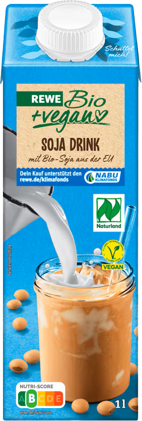 REWE Bio + vegan Soja Drink (1 x 1.0 l)